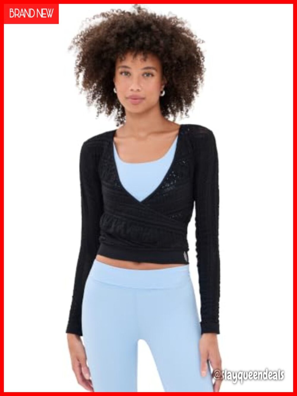 FP Movement Vixen Nylon Stretch Long Sleeve Layer Tee Workout